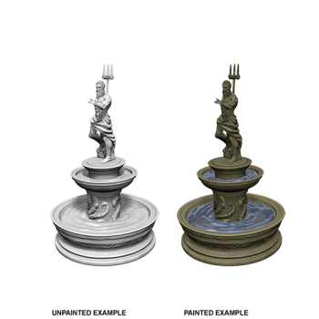 WizKids Deep Cuts Unpainted Miniatures - Fountain (6 Units)