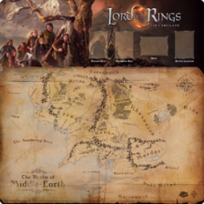 Lord of the Rings LCG: Fellowship 1-4 Player Gamemat