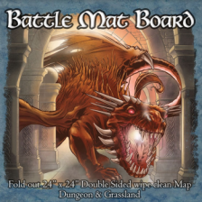 Battle Mat Board - Grassland & Dungeon