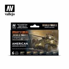 Vallejo WWII American Armour & Infantry Paint Set