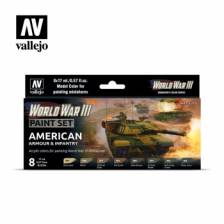 Vallejo WWIII American Armour & Infantry Paint Set