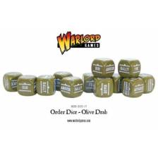 Bolt Action 2 Bolt Action Orders Dice - Olive Drab (12)
