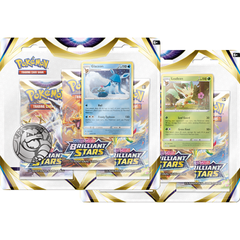 Pokémon - Sword & Shield 9 Brilliant Stars 3-pack Blister Display (24 Blisters)