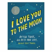 6-Pack Em & Friends To The Moon Love Card