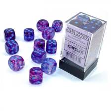 Chessex 16mm d6 Blocks - Nebula TM 16mm d6 Nocturnal/blue Luminary Dice Block? (12 dice)