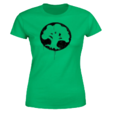 Magic The Gathering Green Mana Splatter Women's T-Shirt - Kelly Green - M
